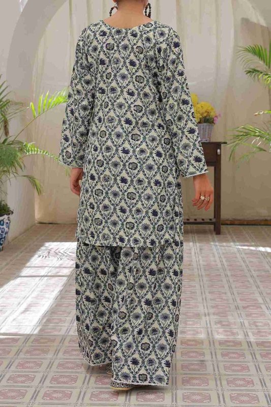 Frosted Florals (Farshi Shalwar) Stitched X KHUSSA (COMBO SET)