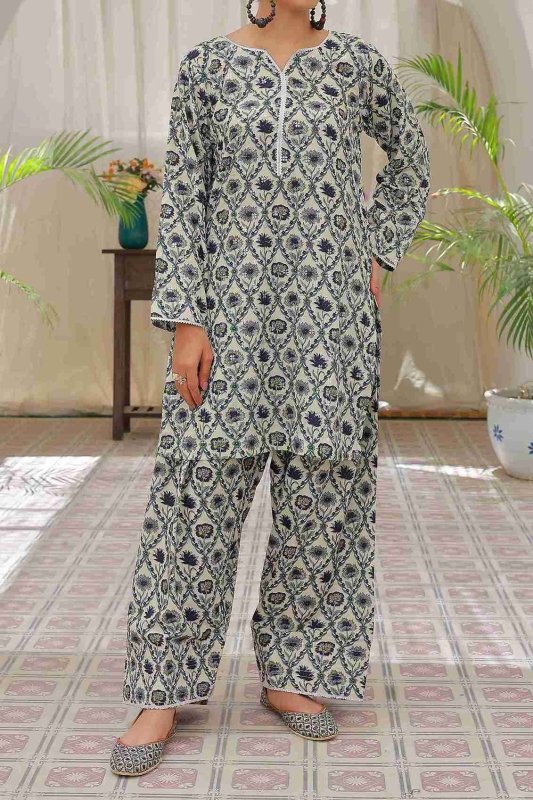 Frosted Florals (Farshi Shalwar) Stitched X KHUSSA (COMBO SET)