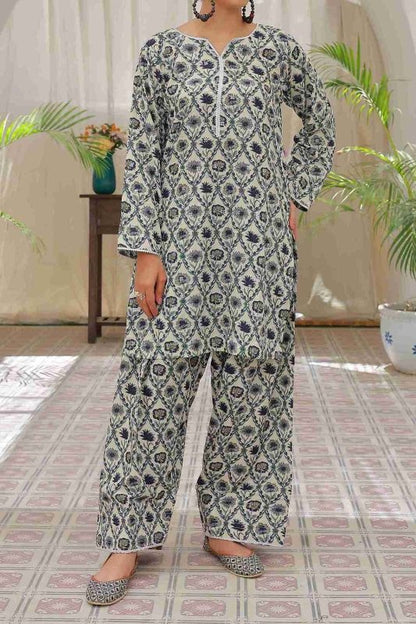 Frosted Florals (Farshi Shalwar) Stitched X KHUSSA (COMBO SET)