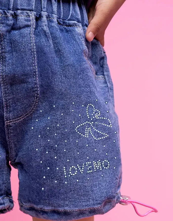 GIRLS DENIM SHORT