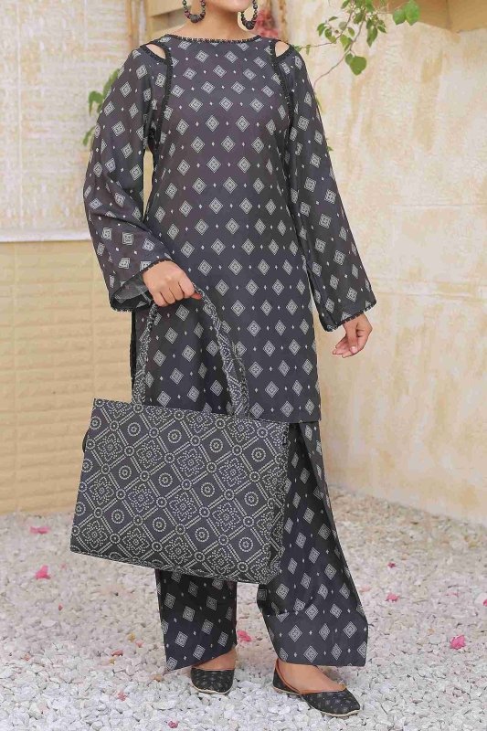 Graphite Glow UnStitched X KHUSSA (COMBO SET)