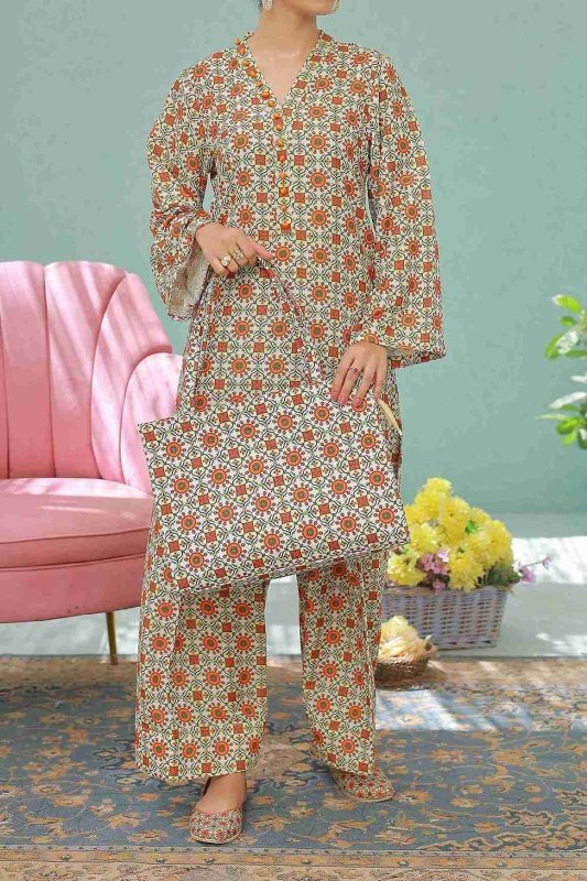 Ivory Garden (Farsh Shalwar) Stitched X KHUSSA (COMBO SET)