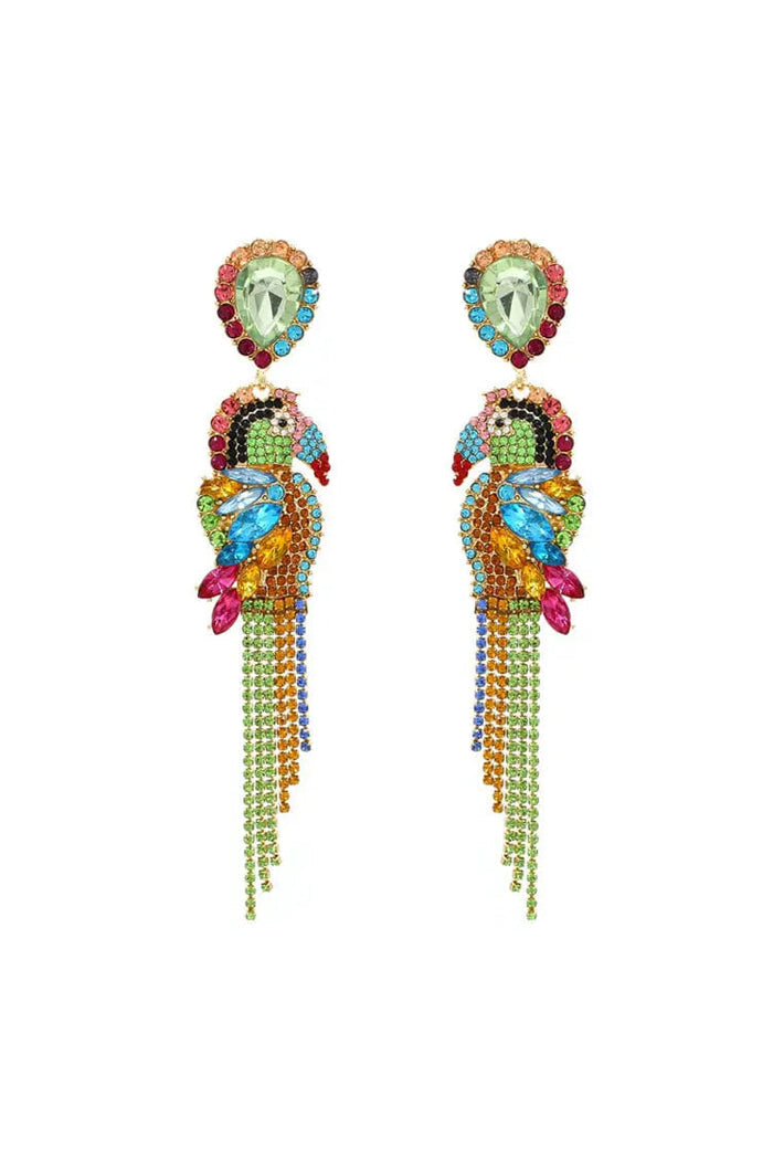 Kaizen Parrot Diamante Earrings