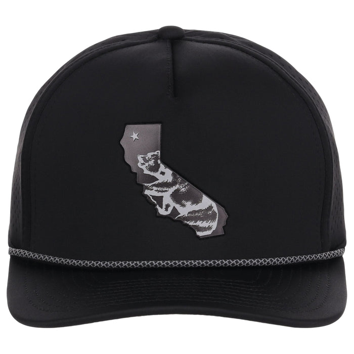 Local Crowns California Reflective 5 Panel Tech w/Rope - Black