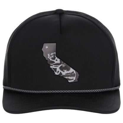 Local Crowns California Reflective 5 Panel Tech w/Rope - Black