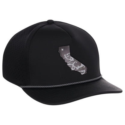 Local Crowns California Reflective 5 Panel Tech w/Rope - Black