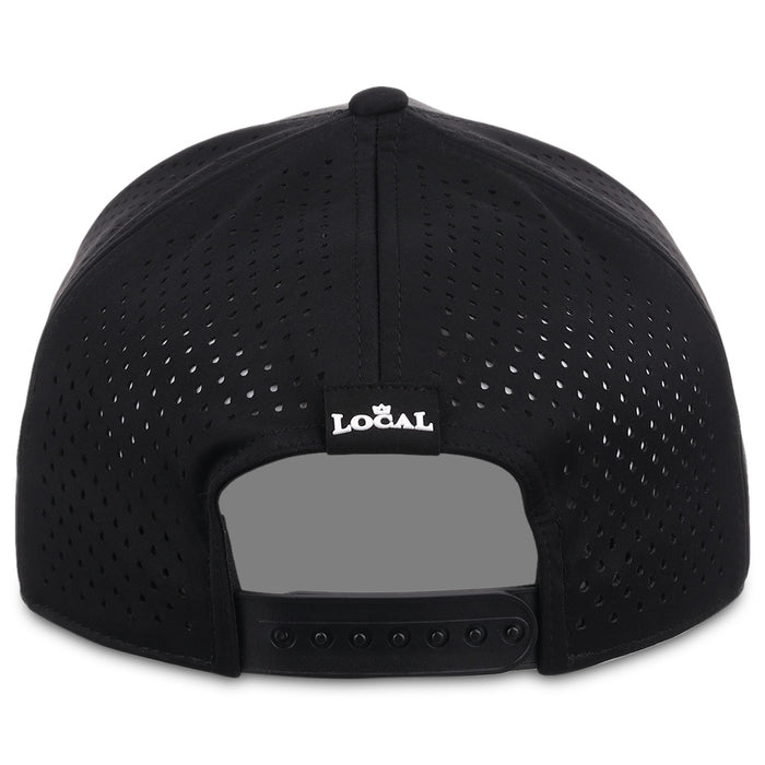Local Crowns California Reflective 5 Panel Tech w/Rope - Black
