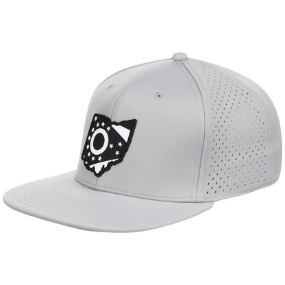 Local Crowns Ohio Performance Flat Bill - Grey