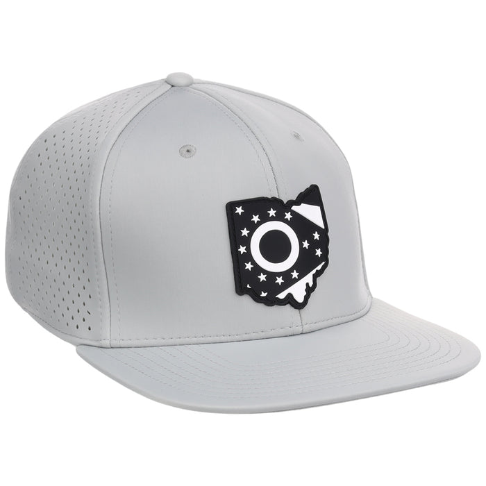 Local Crowns Ohio Performance Flat Bill - Grey