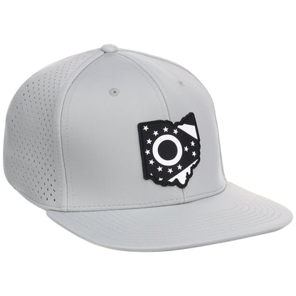 Local Crowns Ohio Performance Flat Bill - Grey