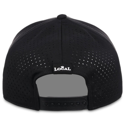 Local Crowns Tennessee Reflective 5 Panel Tech w/Rope - Black