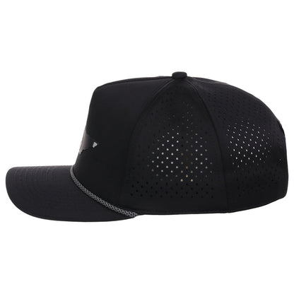 Local Crowns Tennessee Reflective 5 Panel Tech w/Rope - Black