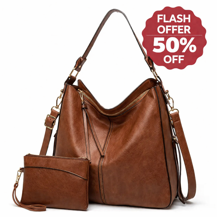 Luxury Anti-Theft Leather Crossbody Bag + Free Coin Purse