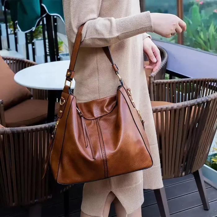 Luxury Anti-Theft Leather Crossbody Bag + Free Coin Purse