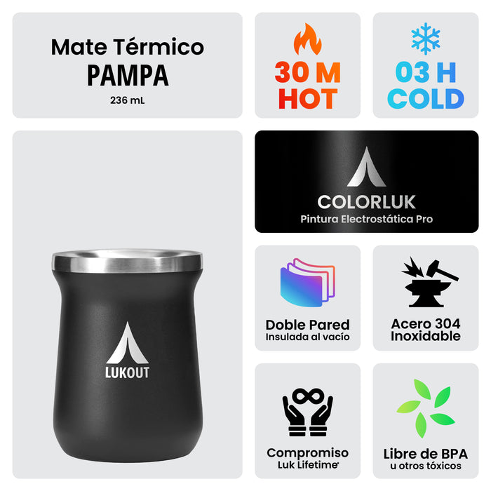 Mate Térmico Pampa 236 ml