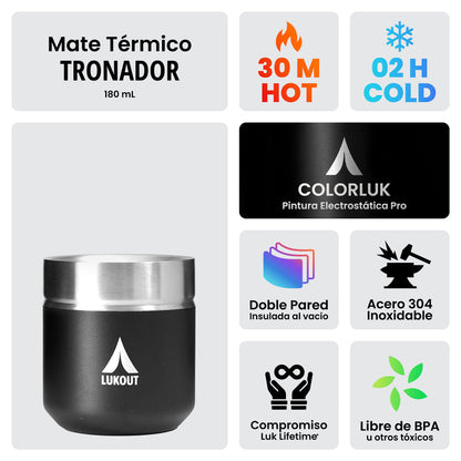 Mate térmico Tronador 180 ml