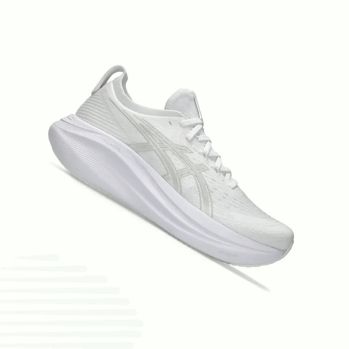 Men's Asics Gel-Nimbus 27 White/Glacier Grey-SOULIER, shoes-33-OFF