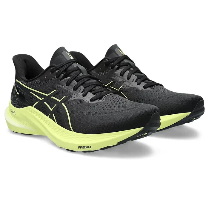 Men's Asics GT-2000 12 Black/Glow Yellow-SOULIER, shoes-33-OFF