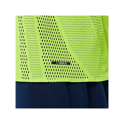 Men's Asics Metarun SS Top Safety Yellow-Apparel-33-OFF