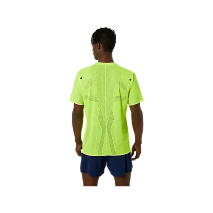 Men's Asics Metarun SS Top Safety Yellow-Apparel-33-OFF