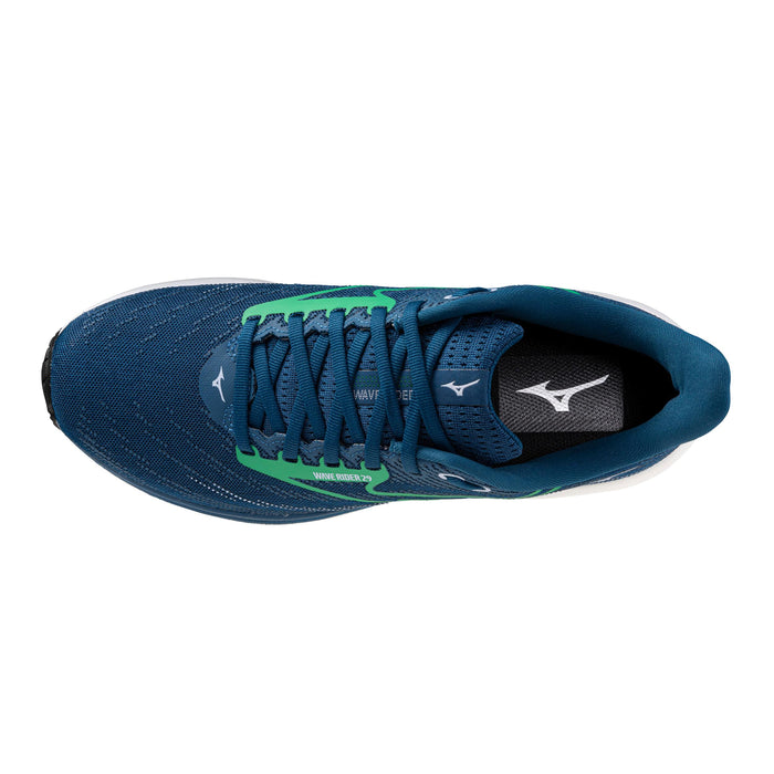 Men's Mizuno Wave rider 29 SAILOR BLUE-GOBLIN GREEN-SOULIER, shoes-33-OFF