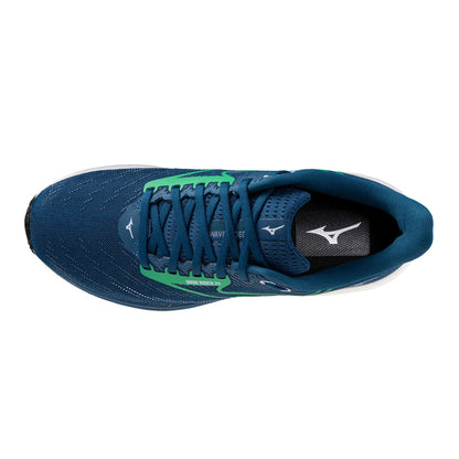 Men's Mizuno Wave rider 29 SAILOR BLUE-GOBLIN GREEN-SOULIER, shoes-33-OFF