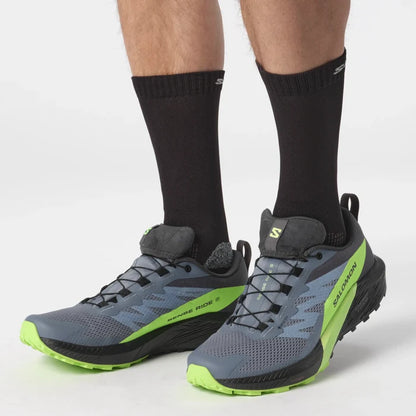 Men's Salomon Sense Ride 5 GTX Flint/Black/Grgec-SOULIER, shoes-33-OFF