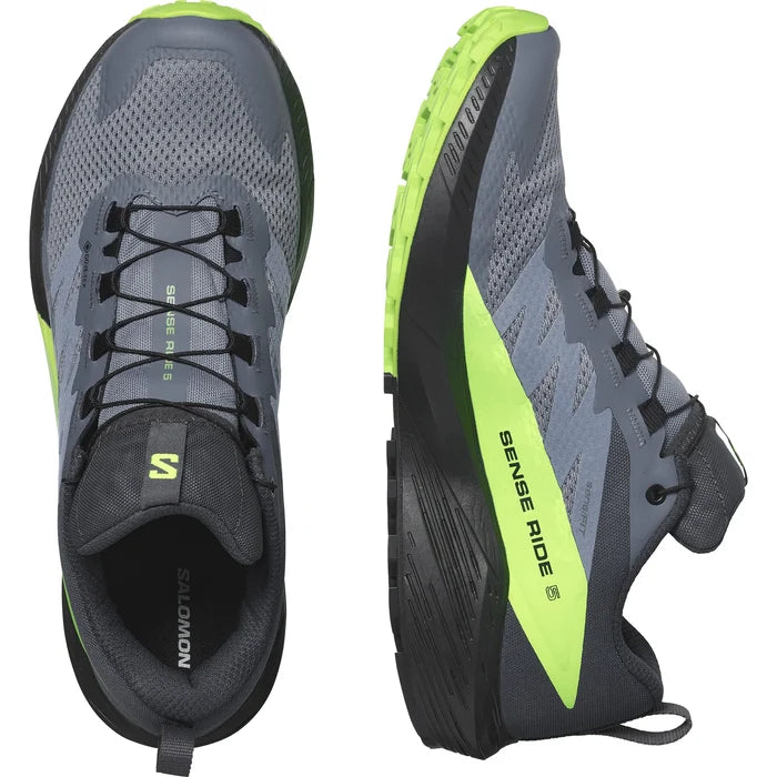 Men's Salomon Sense Ride 5 GTX Flint/Black/Grgec-SOULIER, shoes-33-OFF