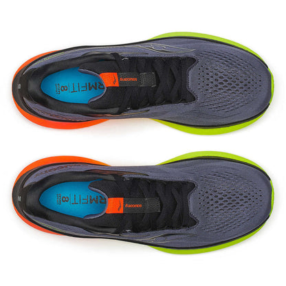 Men's Saucony Ride 18 SHADOW/VIZI-SOULIER, shoes-33-OFF