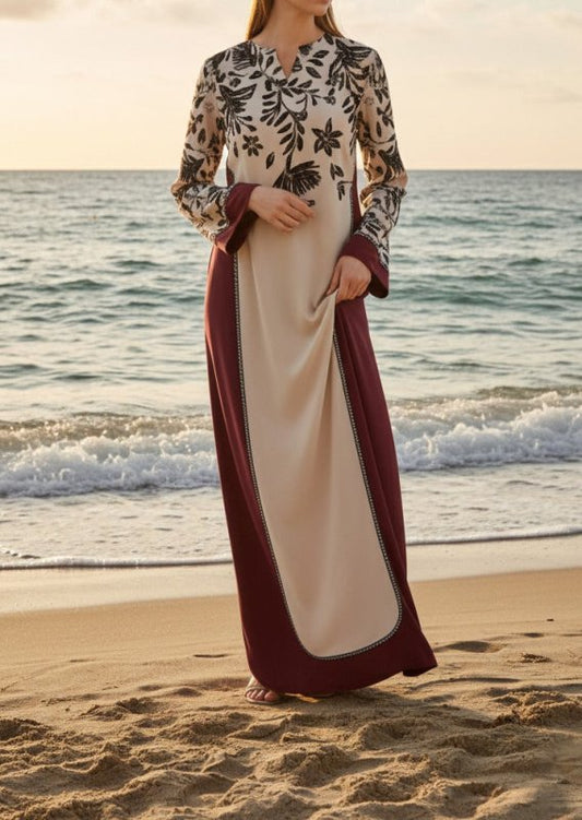 Midnight Bloom kaftan