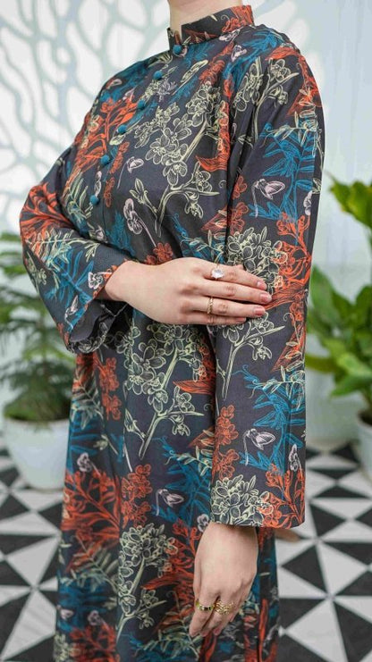 Midnight Flora  Stitched X KHUSSA (COMBO SET)