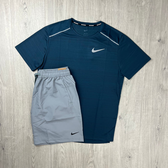 Nike 'Miler' Set - Navy/Grey
