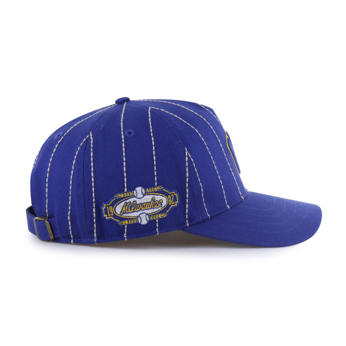 MILWAUKEE BREWERS COOPERSTOWN RAWLING PINSTRIPE '47 HITCH