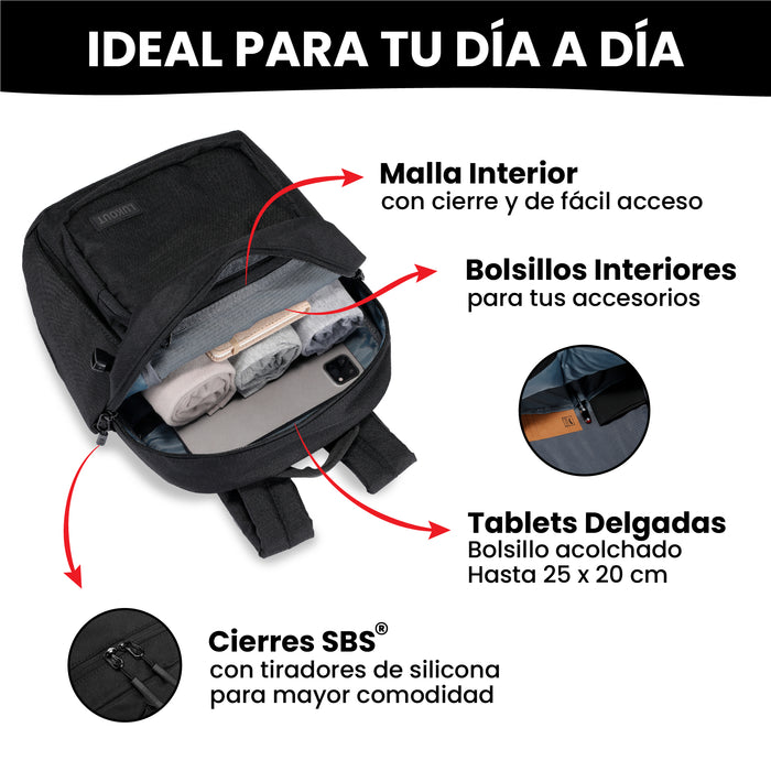 MOCHILA WORK and TRAVEL 10 litros