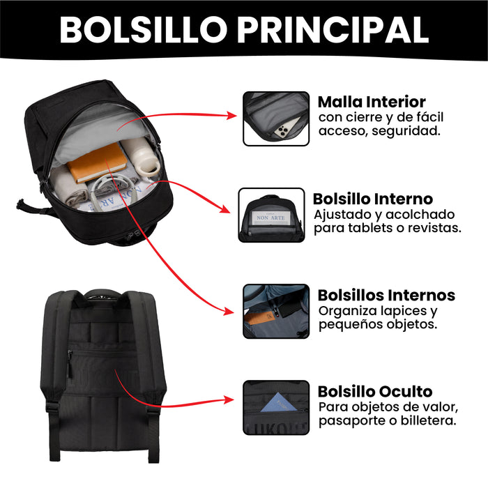 MOCHILA WORK & TRAVEL 20 litros