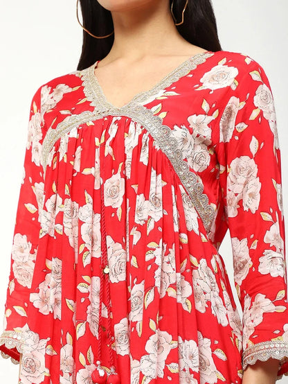Muslin Kurta Set with Jari Work