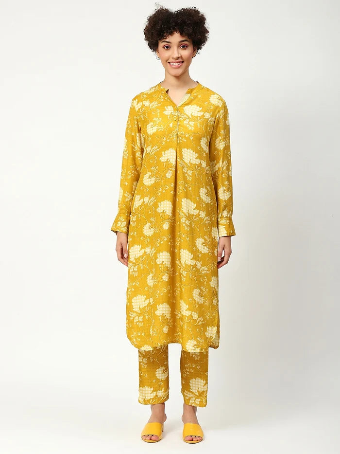 Muslin Printed Kurta Set