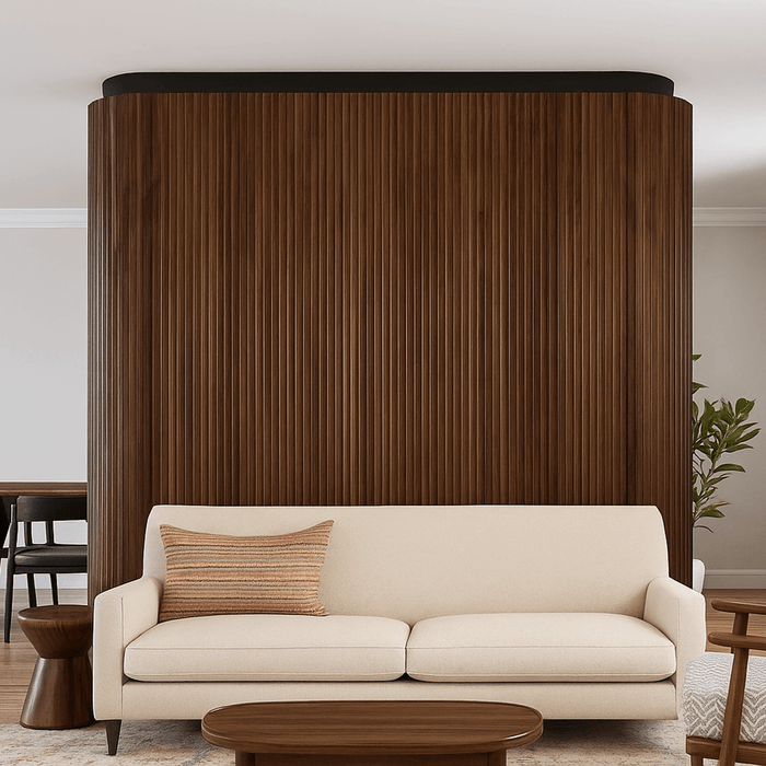 Natural Walnut Flexible Tambour Panels