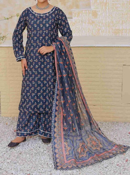 Navy Elegance Stitched X KHUSSA (COMBO SET)