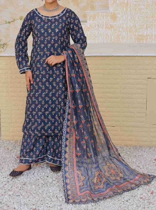 Navy Elegance Stitched X KHUSSA (COMBO SET)