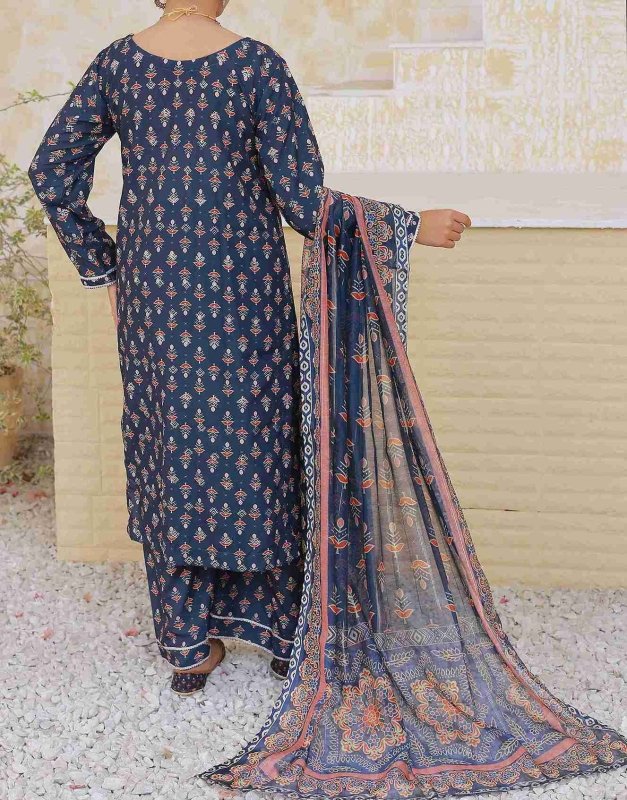 Navy Elegance Stitched X KHUSSA (COMBO SET)