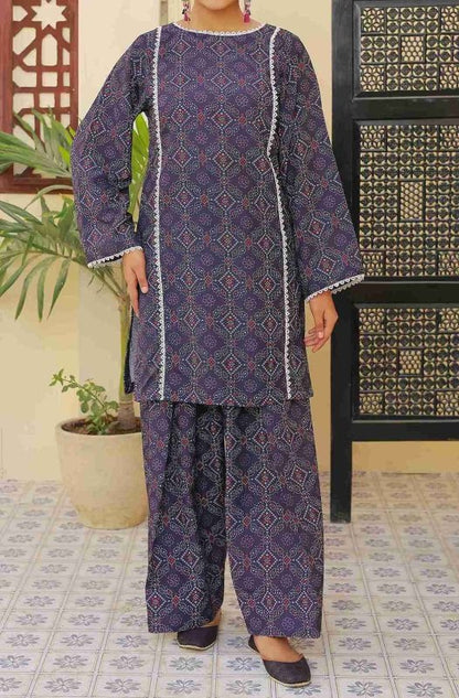 Neel Tara ( Farshi Shalwar ) Stitched X KHUSSA (COMBO SET)