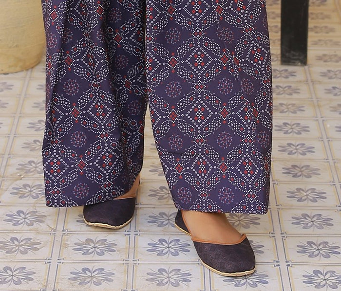 Neel Tara ( Farshi Shalwar ) Stitched X KHUSSA (COMBO SET)