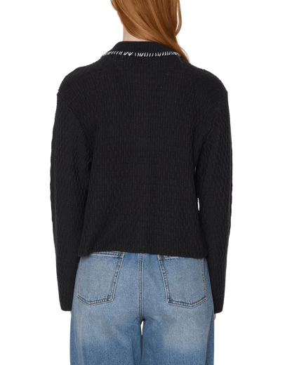 Obey - Amelie Button Down Sweater - Off black - Pulls et Sweats - 251000144OBKXS