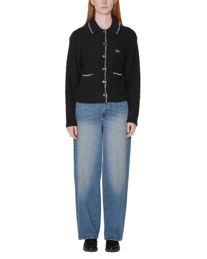 Obey - Amelie Button Down Sweater - Off black - Pulls et Sweats - 251000144OBKXS