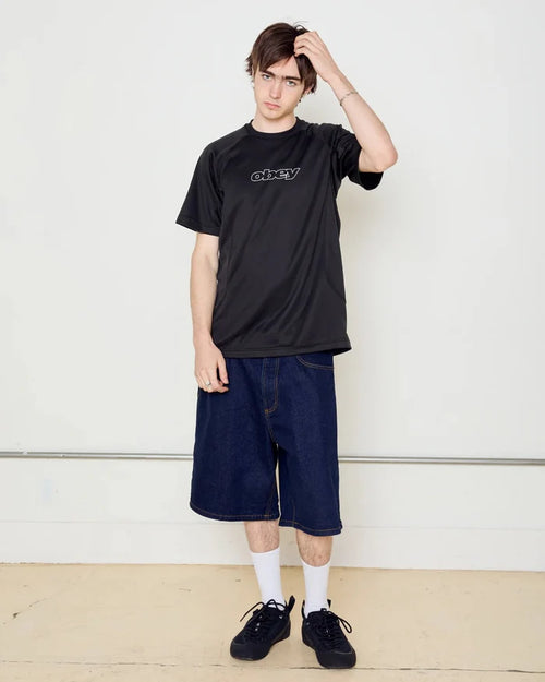 Obey - Bigwig Baggy Denim Short - Rinse indigo - Pantalons et Shorts - 172100107RID28