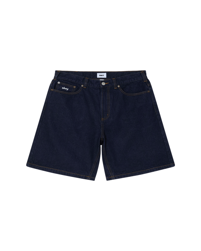 Obey - Bigwig Baggy Denim Short - Rinse indigo - Pantalons et Shorts - 172100107RID28