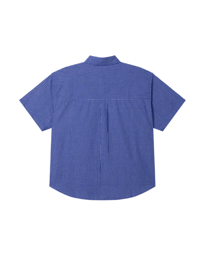 Obey - Bigwig Frank Woven SS Shirt - Surf blue multi - Chemises - 181210464SFBS
