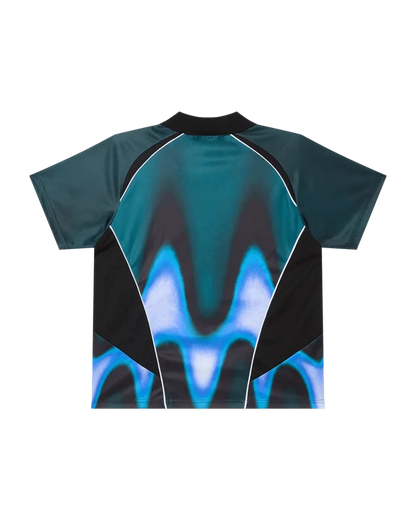 Obey - Blurred Soccer Jersey - Dark teal multi - T-shirts - 131080378DTLS