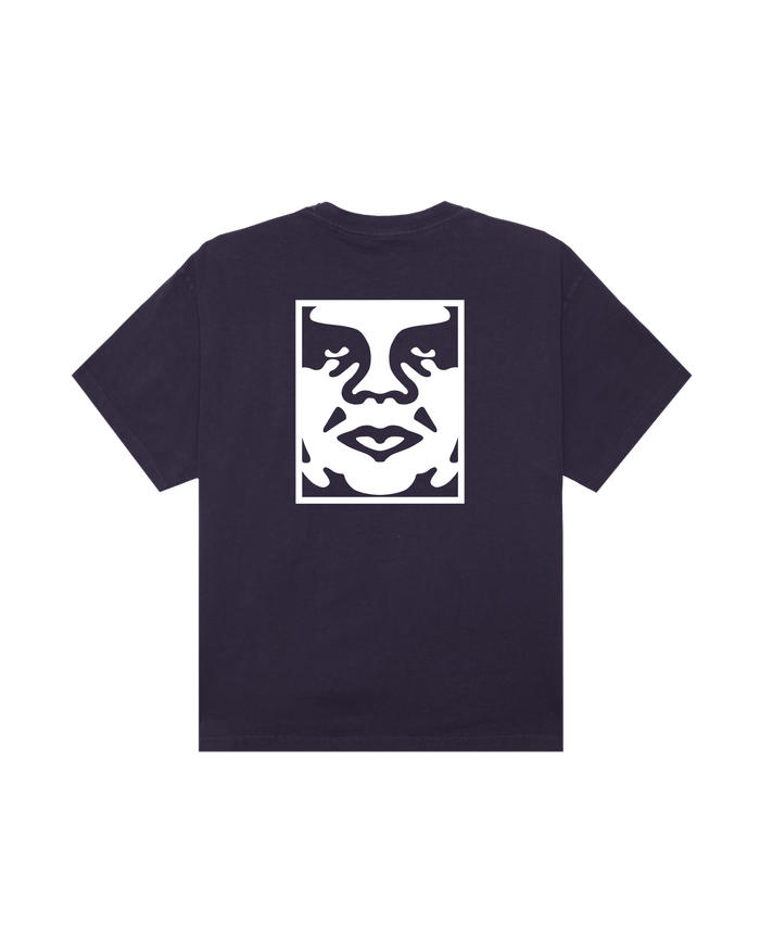 Obey - Bold Icon Face Pigment T-shirt - Pigment purple velvet - T-shirts - 167924099PUVS